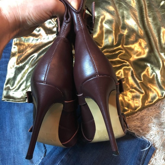 June by June Ambrose Ox Blood Moto Buckle Boots - Picture 6 of 7